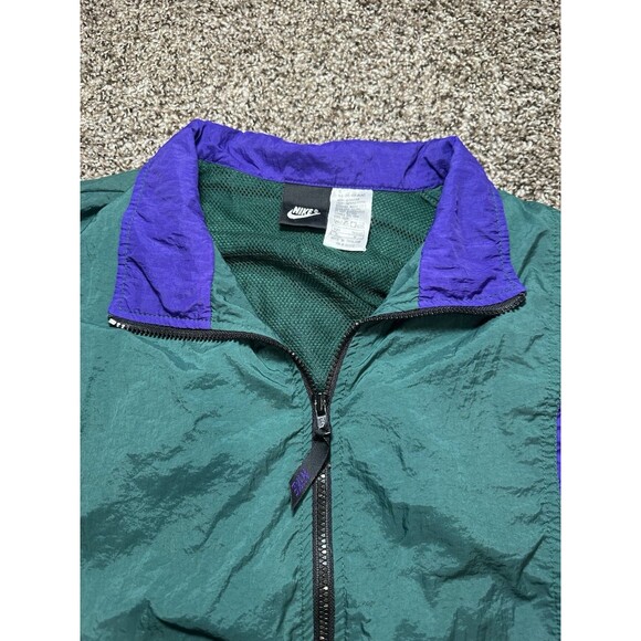 NIKE Vintage Men's Black Label Full Zip Windbreaker Jacket Medium H4-03-07-NAC - Picture 4 of 8